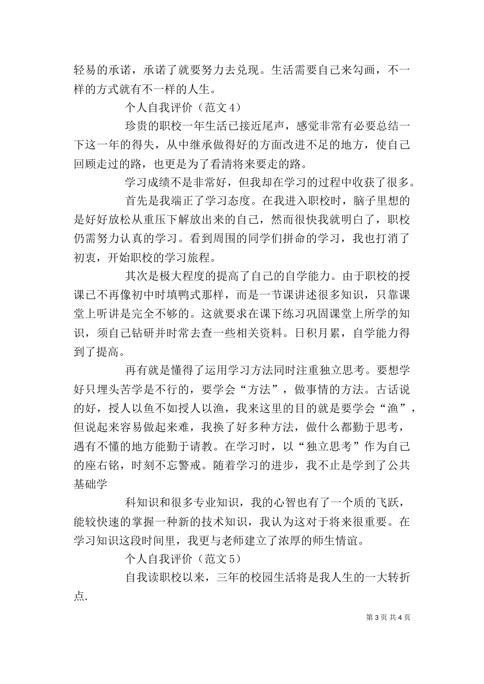 自我评价（二）_第3页