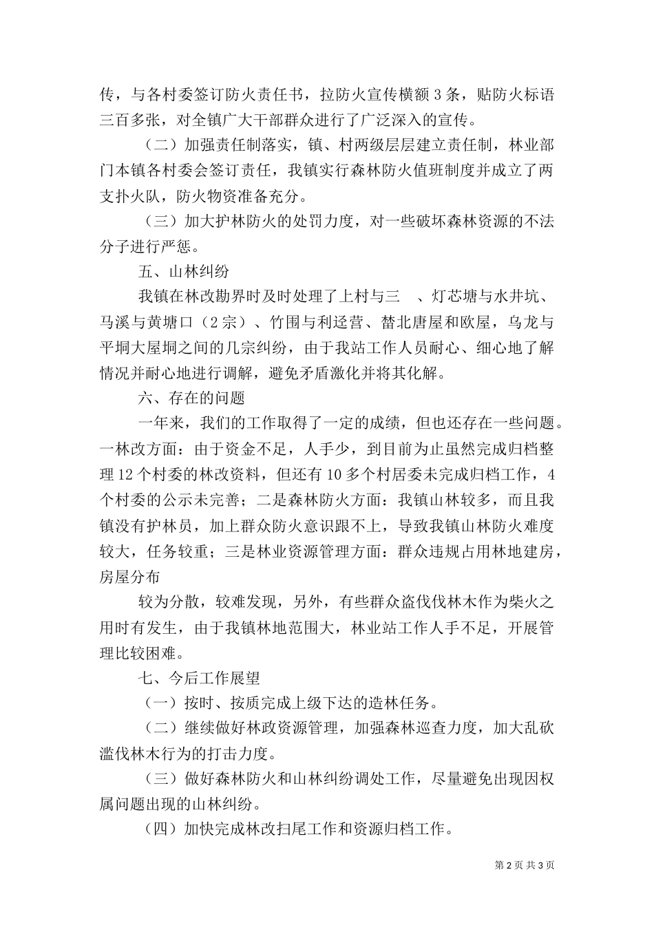 林业站工作总结（八）_第2页
