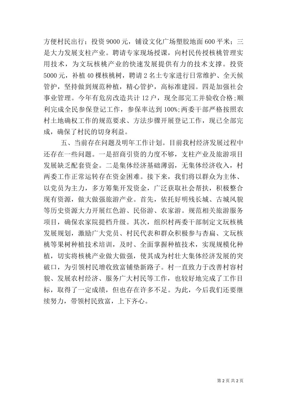 农村年度重点工作总结（一）_第2页