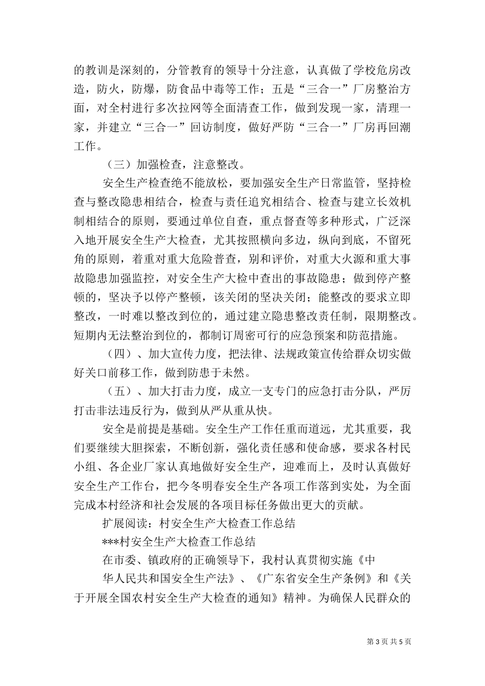 村安全生产工作总结（三）_第3页