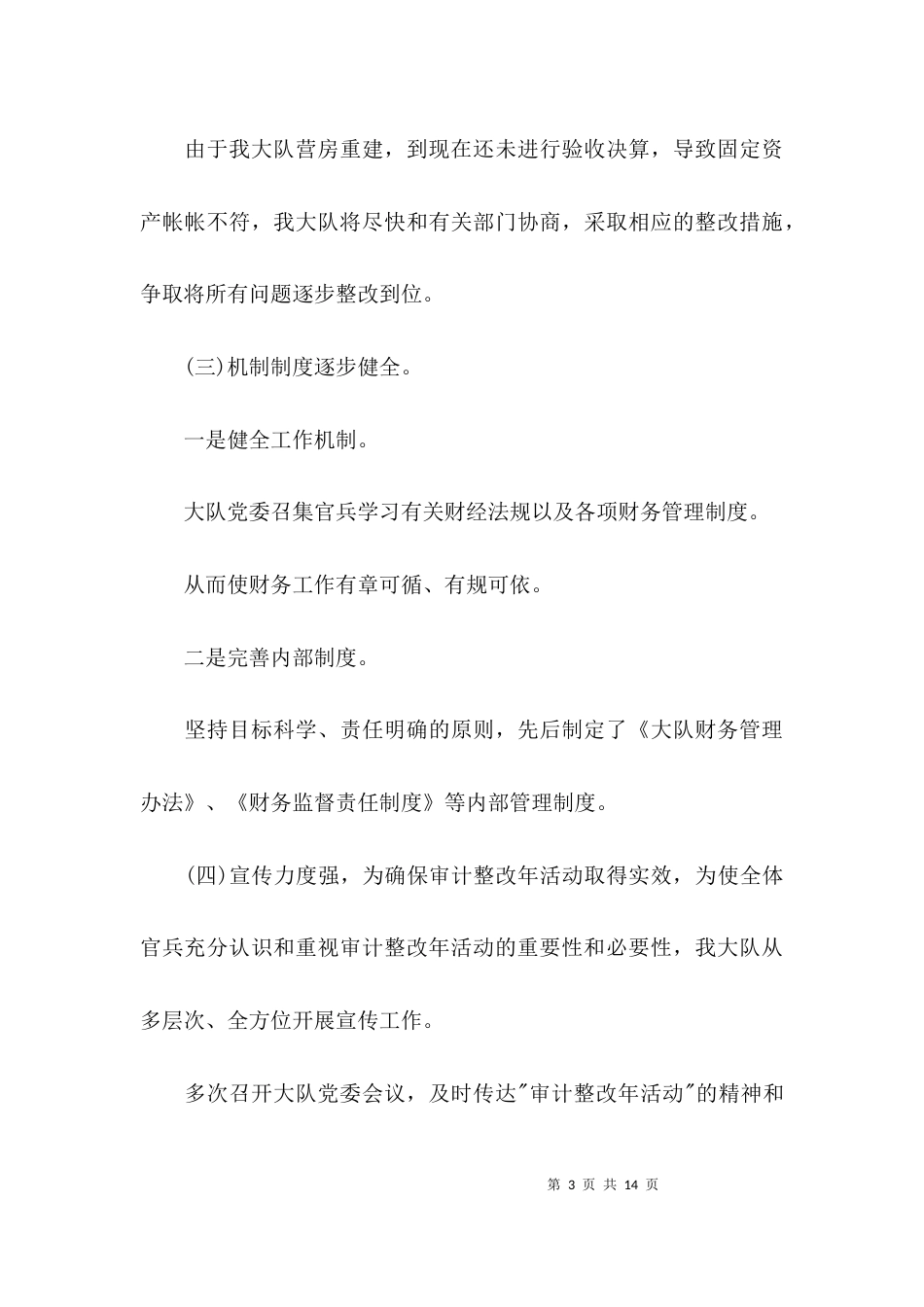 （精选）审计整改报告模板_第3页