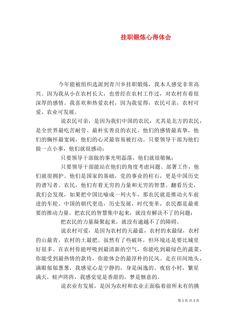 挂职锻炼心得体会_第1页