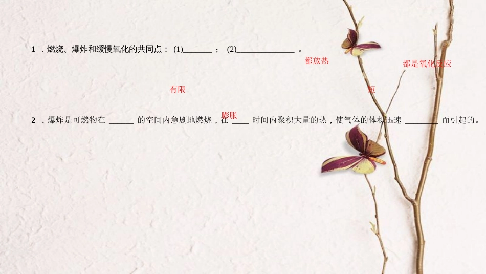九年级化学上册 第七单元 课题1 燃烧和灭火 第2课时 易燃、易爆物的安全知识课件 （新版）新人教版_第3页