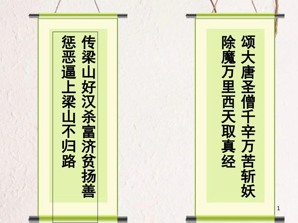 江苏省大丰区中考语文 名著导读复习《西游记》课件_第1页