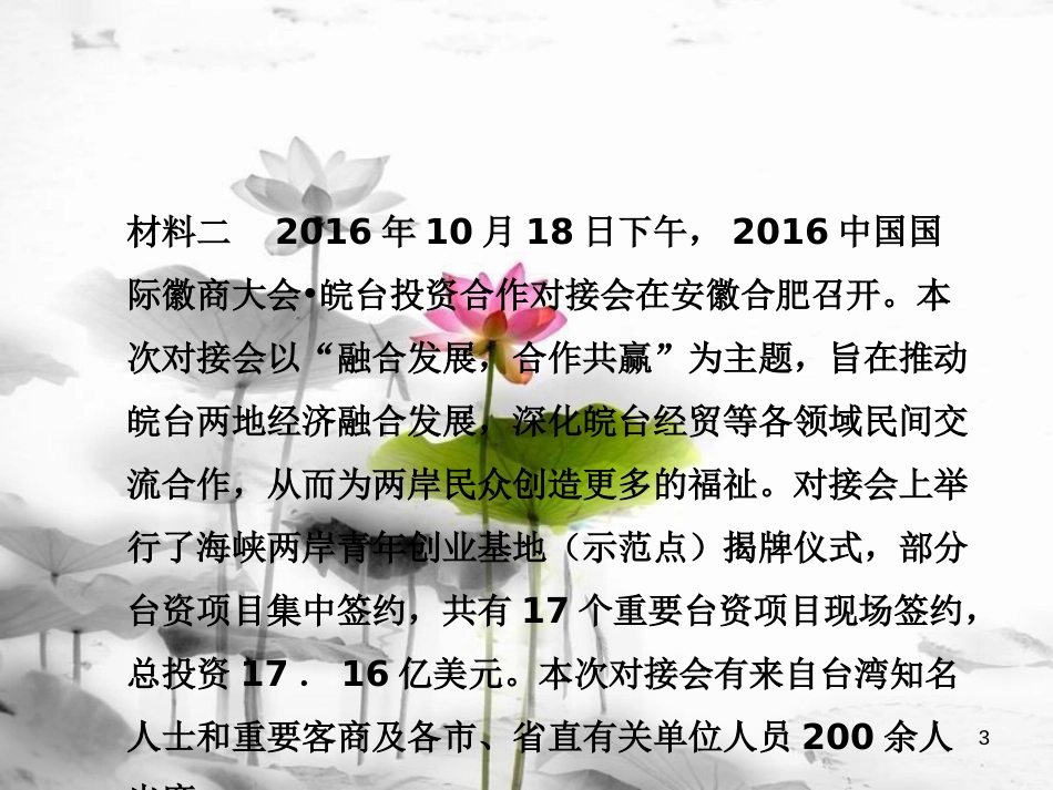 安徽省中考政治 专题十一 关注安徽发展 共建幸福家园复习课件[共99页]_第3页