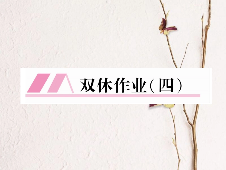 八年级语文上册 双休作业（四）课件 新人教版_第1页