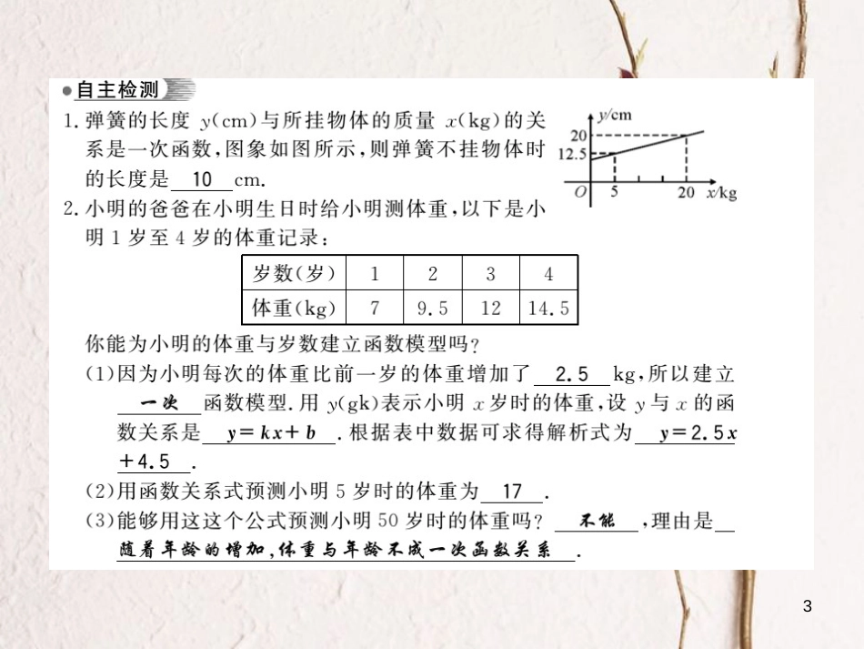 八年级数学下册 第4章 一次函数 4.5 一次函数的应用（第2课时）习题课件 （新版）湘教版_第3页