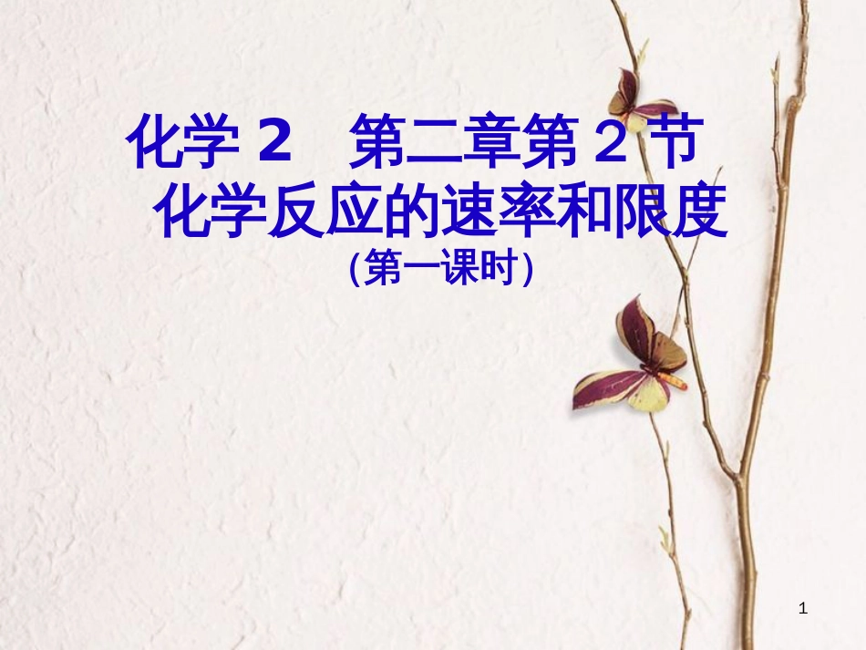 高中化学 2.2 化学反应的速率和限度课件 鲁教版必修2[共28页]_第1页