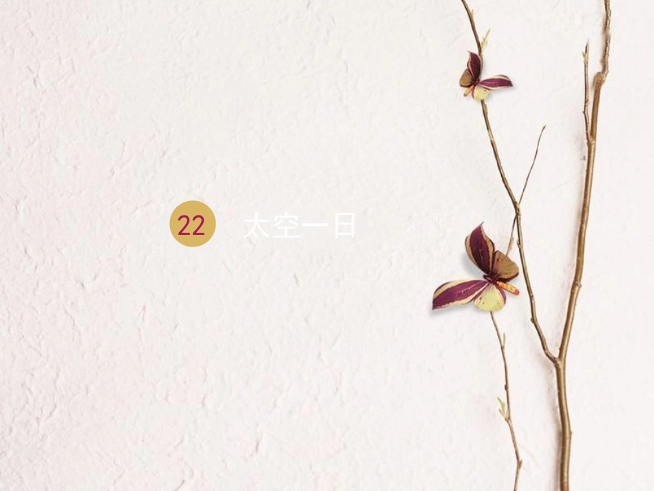 七年级语文下册 第六单元 22 太空一日课件2 新人教版_第1页