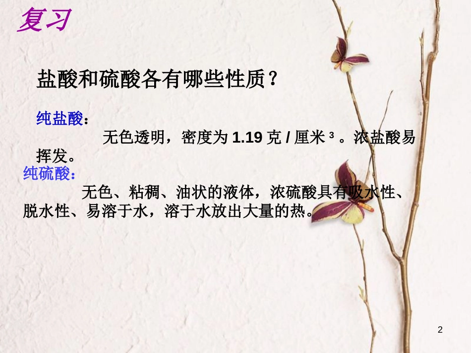 九年级科学上册 2.2 重要的酸（二）课件 （新版）华东师大版[共29页]_第2页