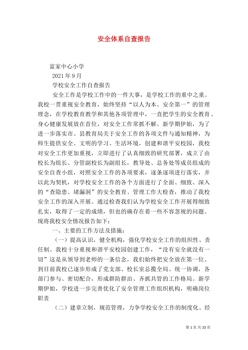 安全体系自查报告_第1页