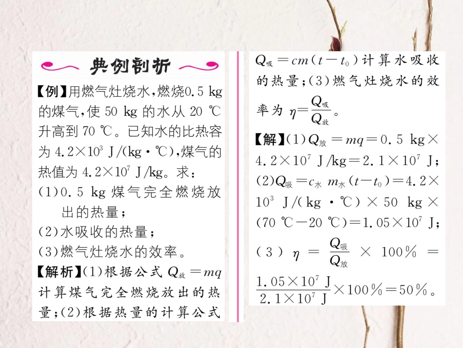 （黔西南地区）九年级物理全册 第14章 内能的利用 第2节 热机的效率习题课件 （新）新人教_第3页