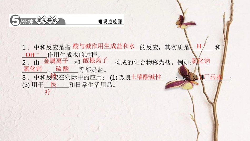 九年级化学下册 第十单元 酸和碱 10.2.1 中和反应课件 （新版）新人教版_第2页