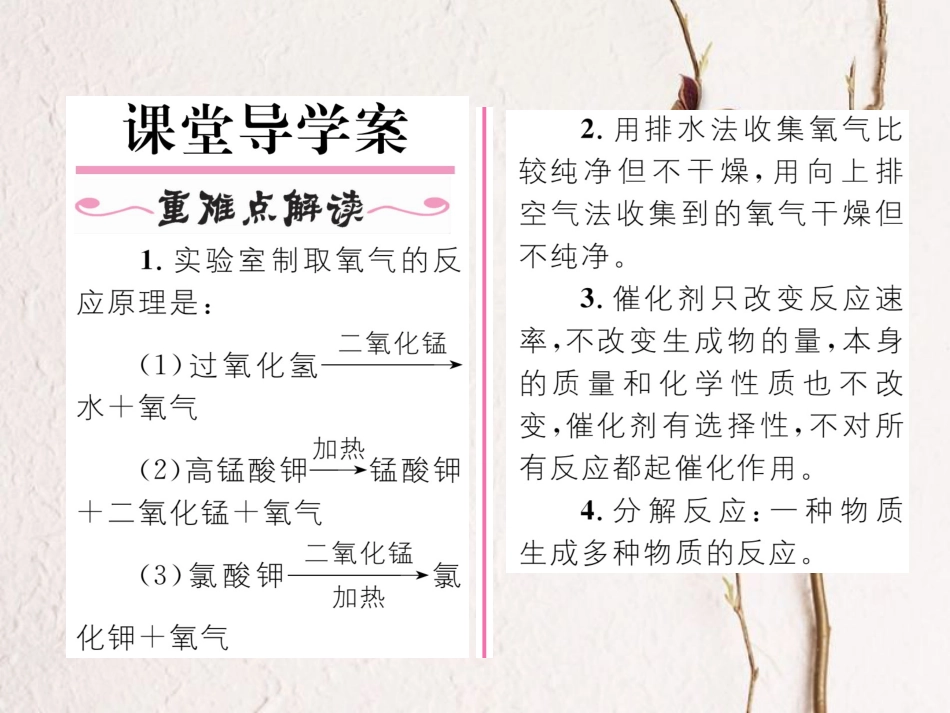 九年级化学上册 第2单元 我们周围的空气 课题3 制取氧气习题课件 （新版）新人教版[共20页]_第2页