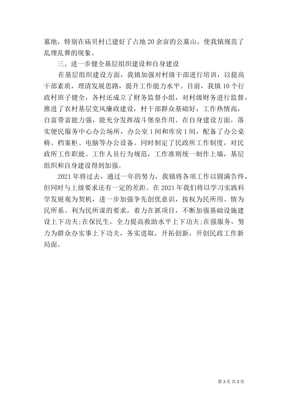 民政局工作总结（二）_第3页