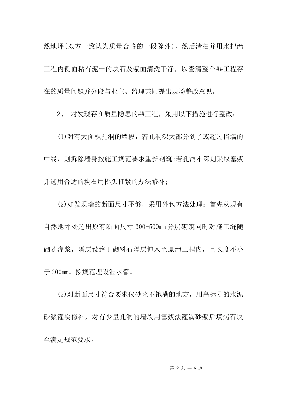 项目整改方案范文_第2页