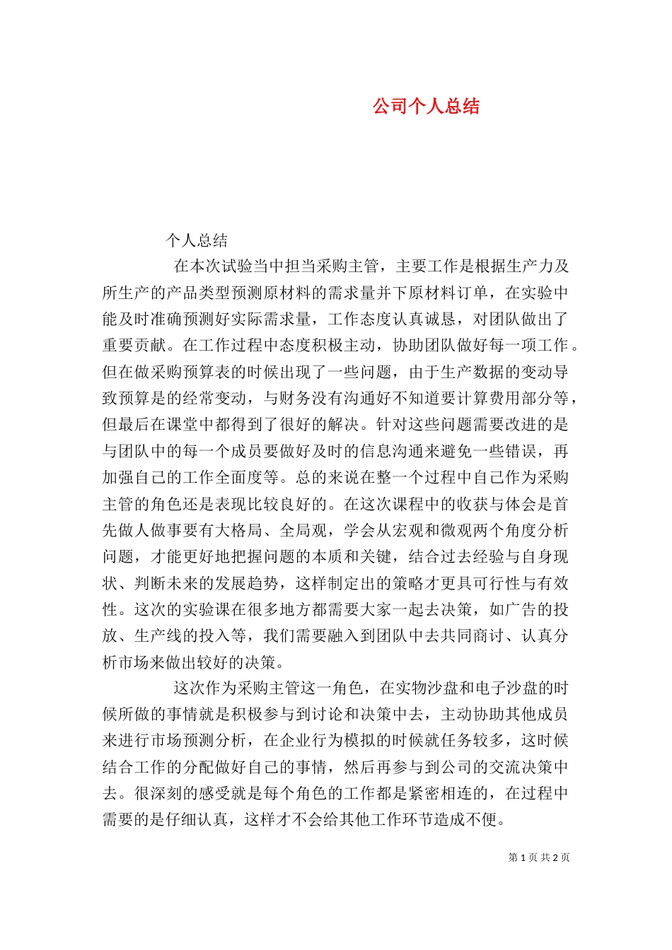 公司个人总结（三）_第1页