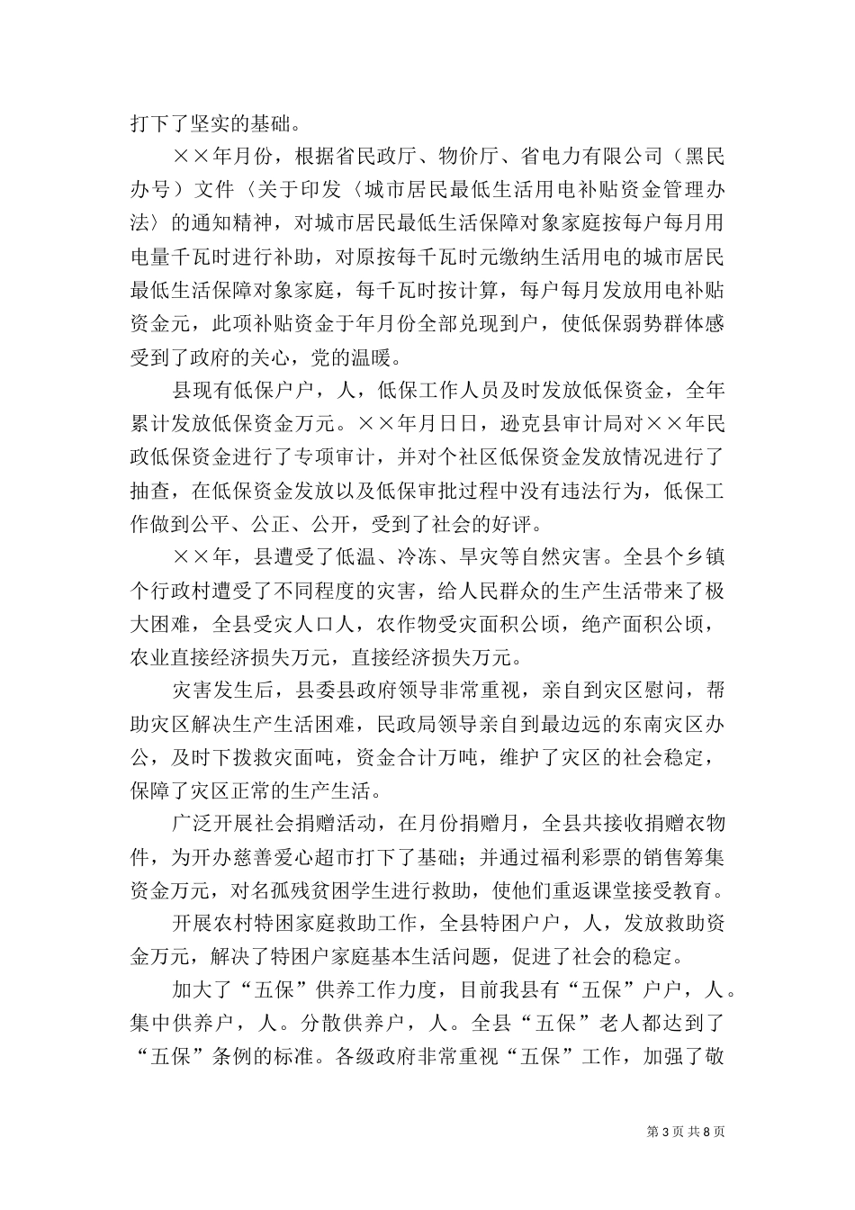 民政局年工作总结_第3页
