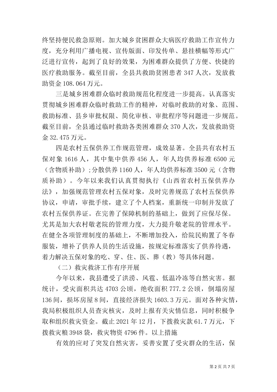 民政局工作总结（四）_第2页