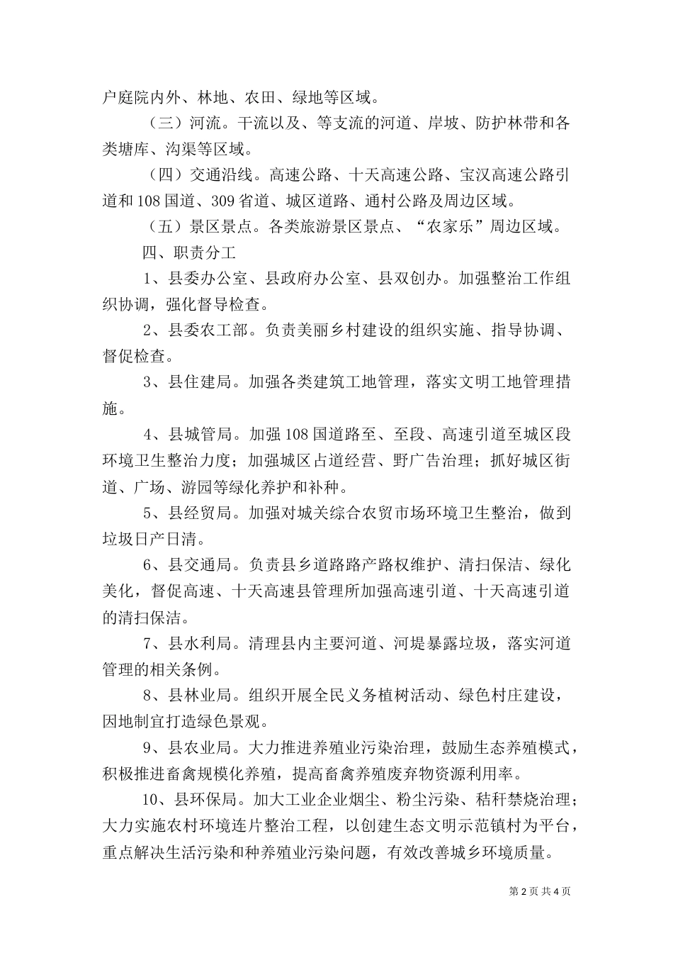 城乡环境卫生专项整治工作方案_第2页