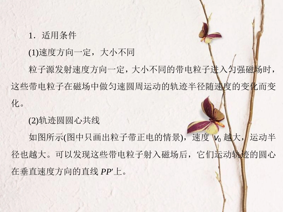 （新课标）高考物理一轮复习 第八章 磁场 第3讲 微专题-有界磁场中的临界、极值问题课件_第2页