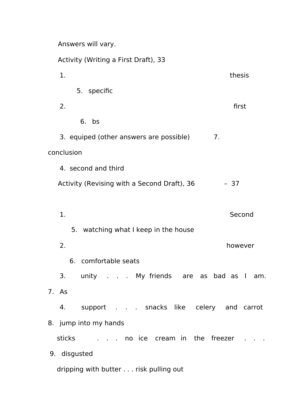 美国大学英语写作课后答案_第3页