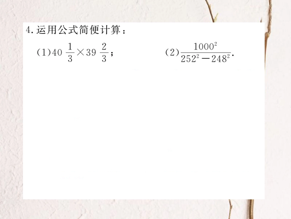 八年级数学上册 解题技巧专题 乘法公式的灵活运用课件 （新版）新人教版[共8页]_第3页