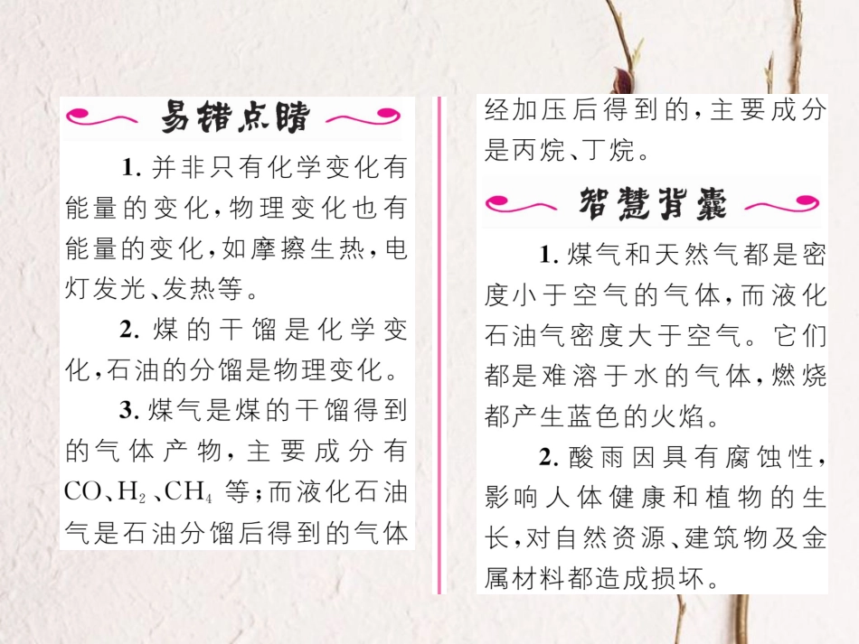 九年级化学上册 第7单元 燃料及其利用 课题2 燃料的合理利用与开发习题课件 （新版）新人教版[共19页]_第3页