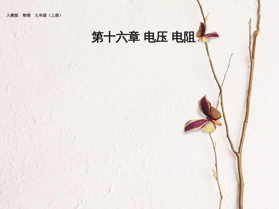 九年级物理全册 16 第1节 电压课件 （新版）新人教版_第1页