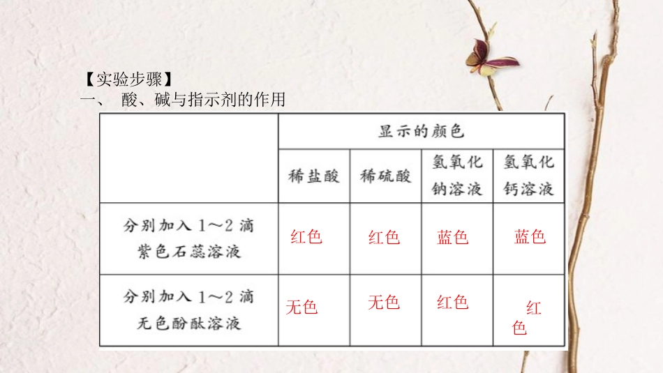 贵州省秋九年级化学下册 10 酸和碱 实验活动6 酸、碱的化学性质课件 (新版)新人教版_第3页