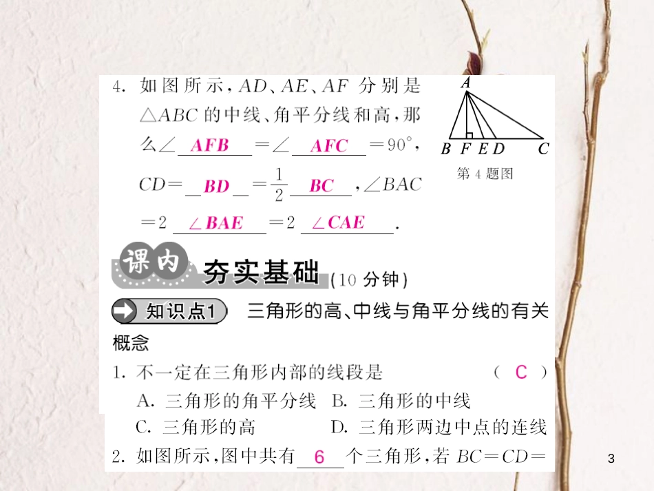 bxzAAA八年级数学上册 11.1.3 三角形的稳定性课件 （新版）新人教版_第3页