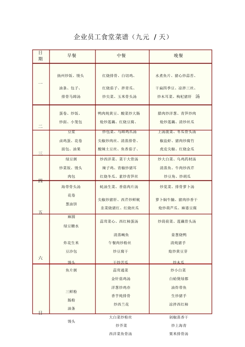 企业员工食堂菜谱[共8页]_第2页