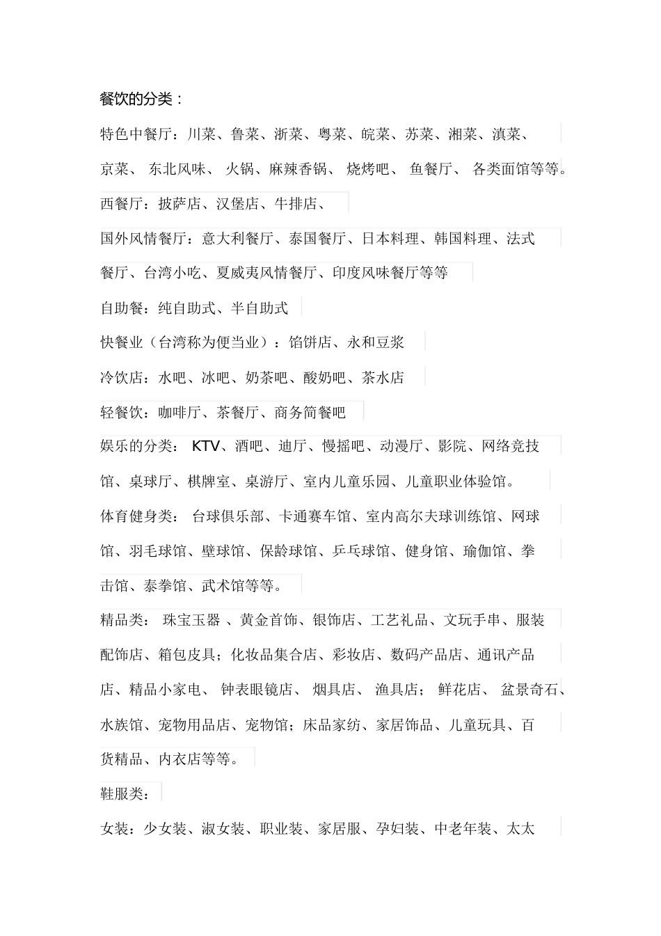 商业业态分类[共3页]_第1页