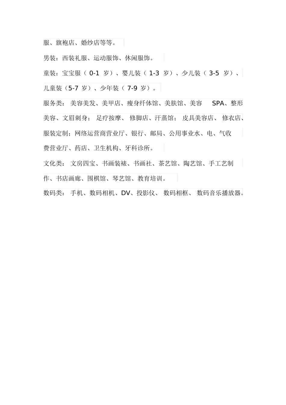 商业业态分类[共3页]_第2页