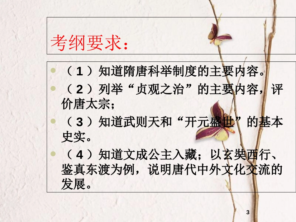 福建省长汀县中考历史 繁荣与开放社会专题复习课件_第3页