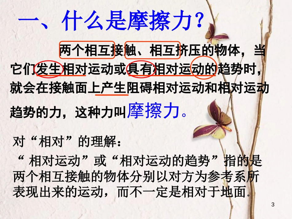 广东省揭阳市第三中学高中物理 3.3 摩擦力课件1 新人教版必修1_第3页