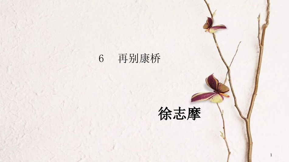 九年级语文下册 第二单元 6《再别康桥》教学课件 语文版_第1页