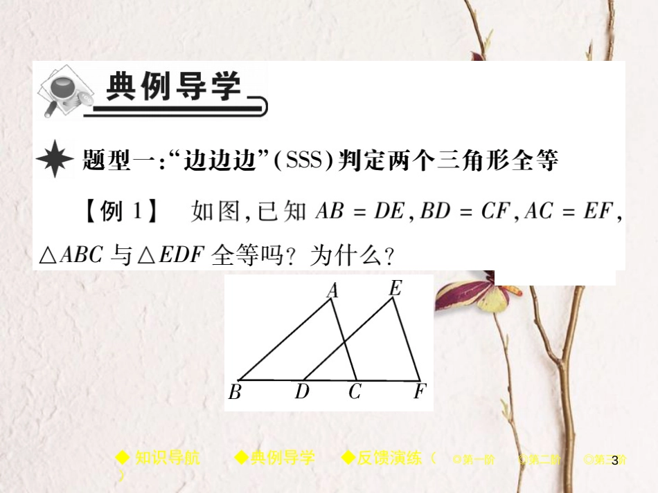 七年级数学下册 第四章 三角形 3 探究三角形全等的条件 第1课时 三角形全等的判定（SSS）课件 （新版）北师大版_第3页