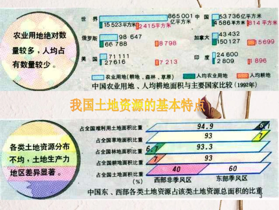 辽宁省抚顺市第一中学学年高一地理 世界地理 6中国资源课件1_第3页