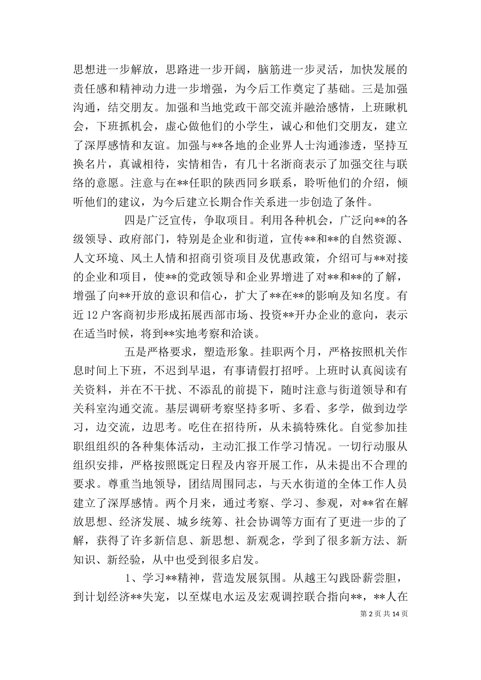 挂职锻炼个人工作总结_第2页