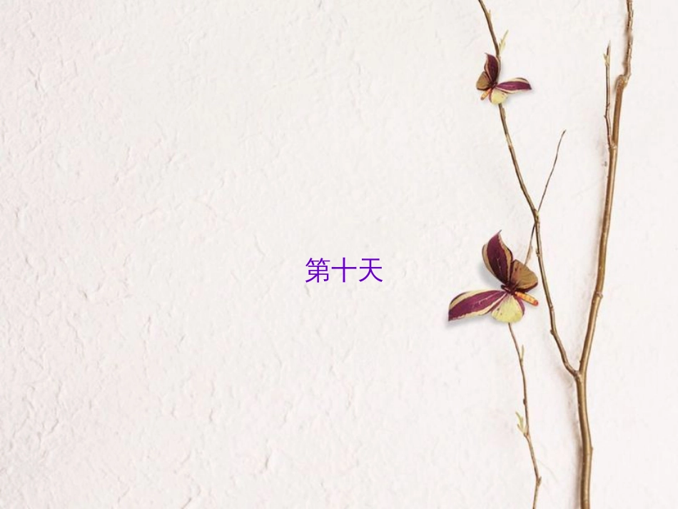 山西省中考语文 第十天抢分宝课件_第1页