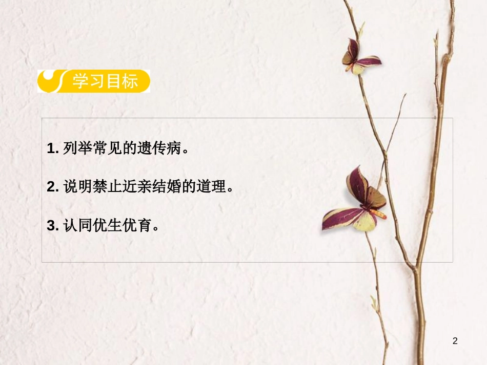 八年级生物下册 第六单元 第二章 第三节 遗传病与优生课件 (新版)冀教版_第2页