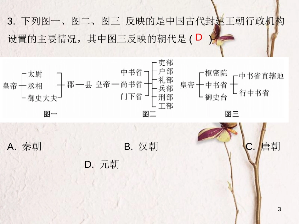 七年级历史下册 第二单元 辽宋夏金元时期 民族关系发展和社会变化 第11课 元朝的统治（课堂十分钟）课件 新人教版_第3页