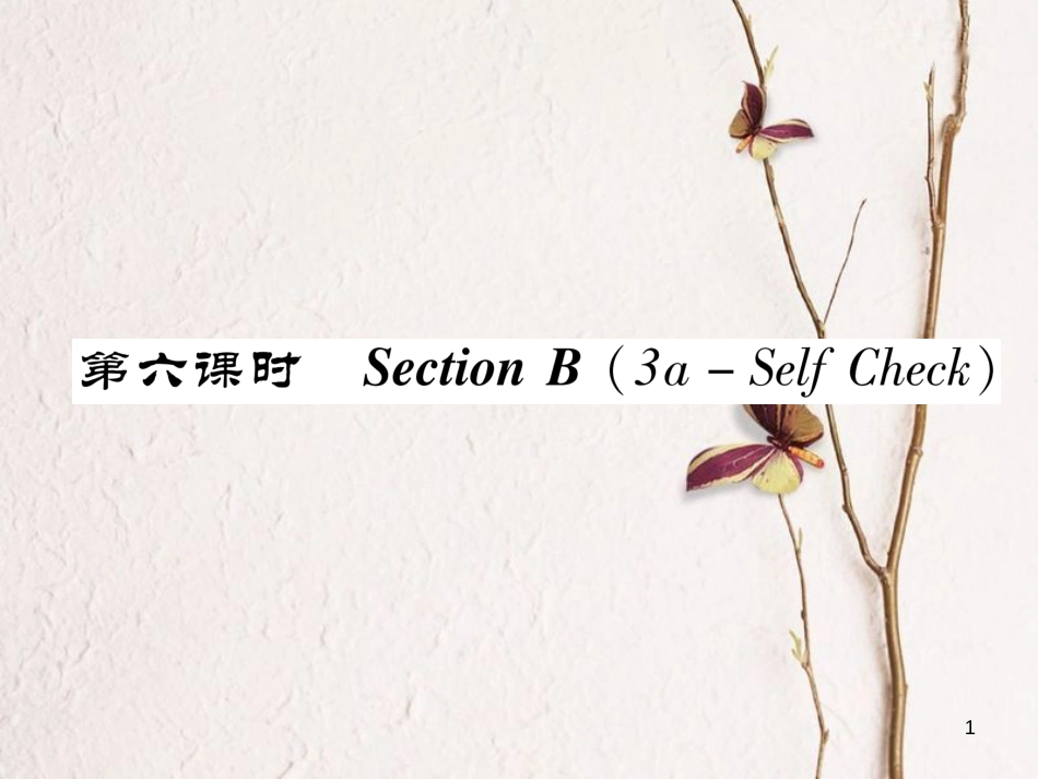 八年级英语上册 Unit 6 Im going to study computer science（第6课时）Section B（3a-Self Chsck）同步作业课件 （新版）人教新目标版_第1页