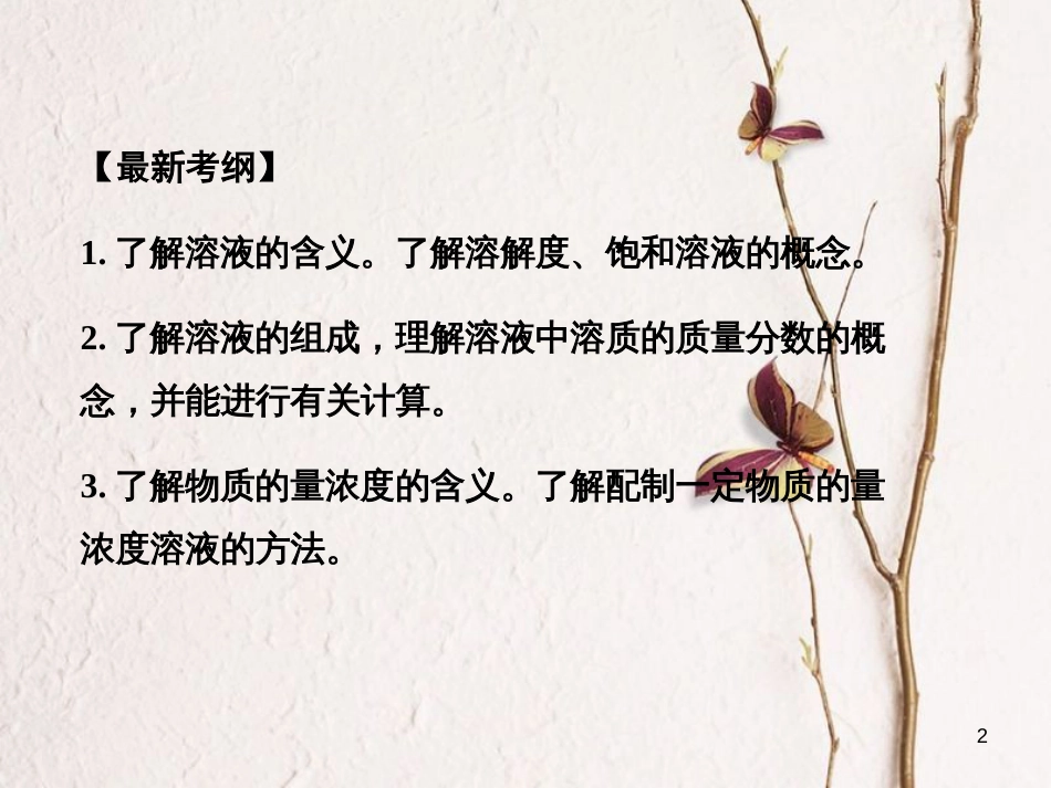 高考化学一轮复习 第1章 从实验学化学 第4讲 物质的量在化学实验中的应用课件_第2页