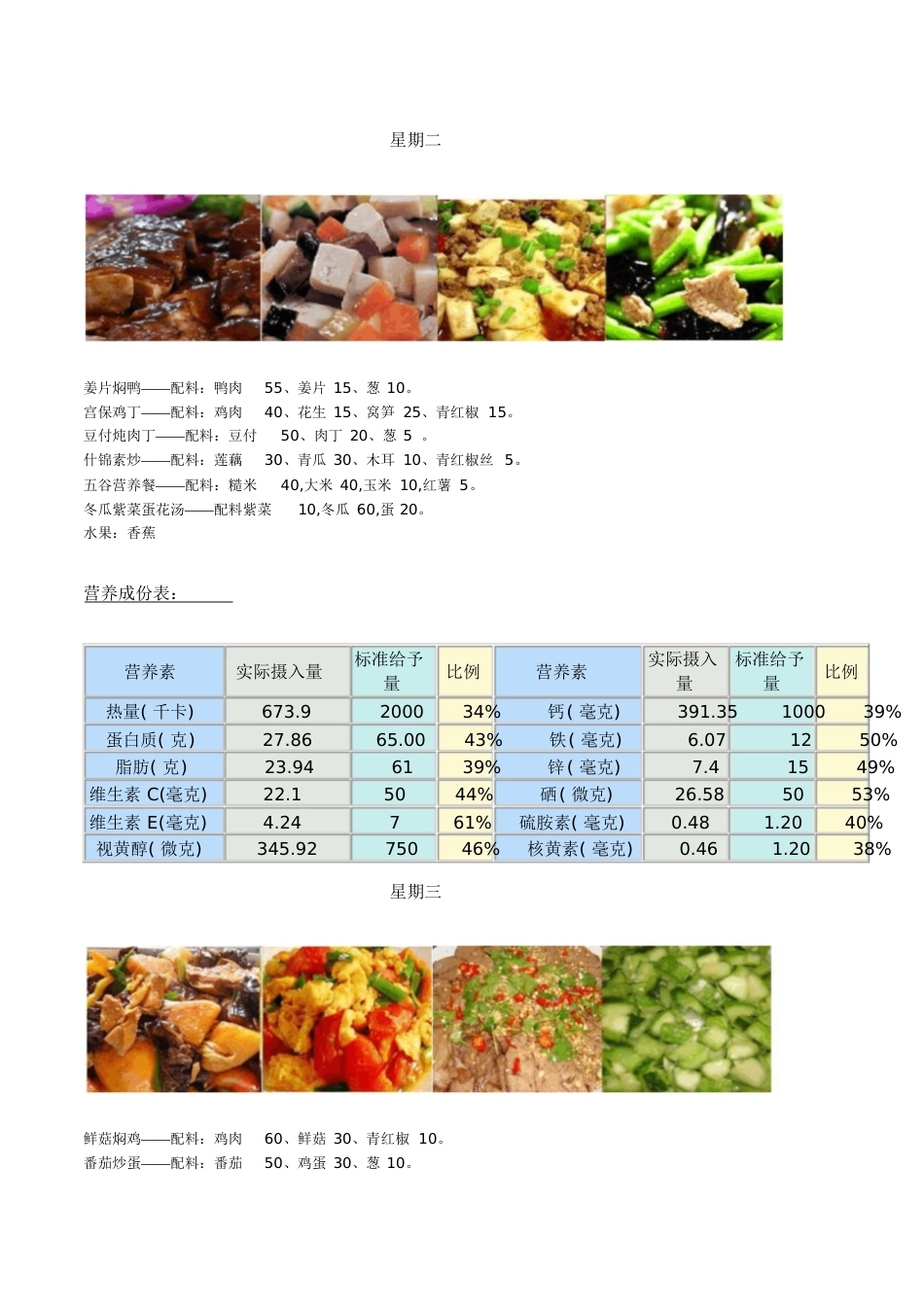 小学午托菜谱[共6页]_第2页