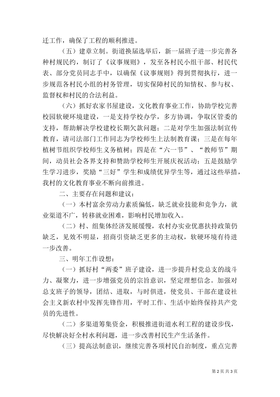 年度乡村工作总结_第2页