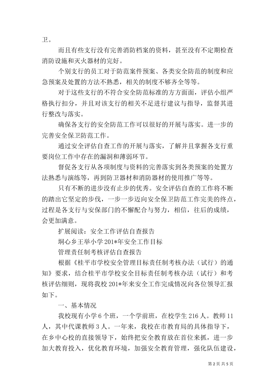 安全评估自查工作总结_第2页