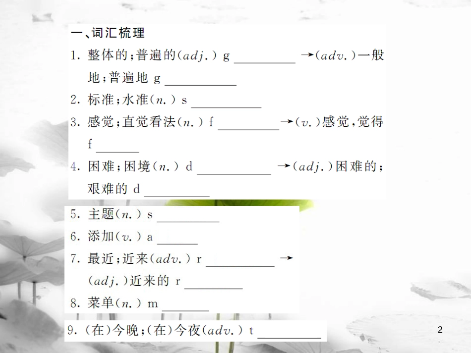 tkjAAA九年级英语上册 Module 11 Photos基础梳理课件 （新版）外研版_第2页