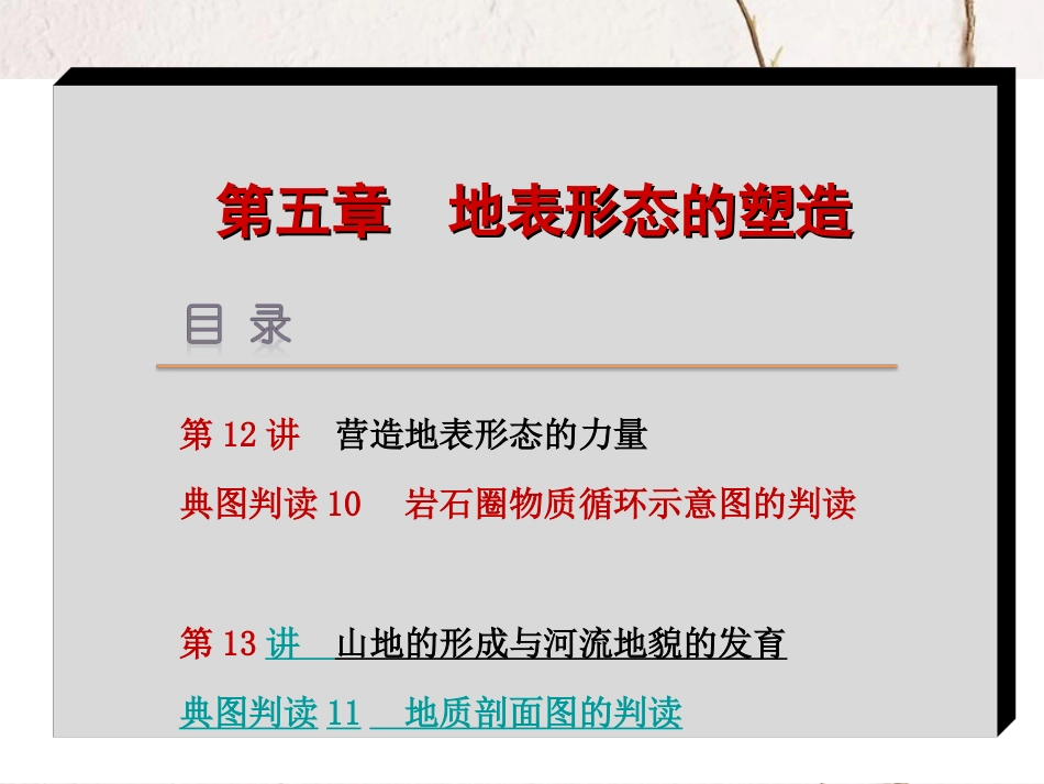 （新课标 全国卷地区专用）高考地理一轮复习 第5章 地表形态的塑造课件_第2页